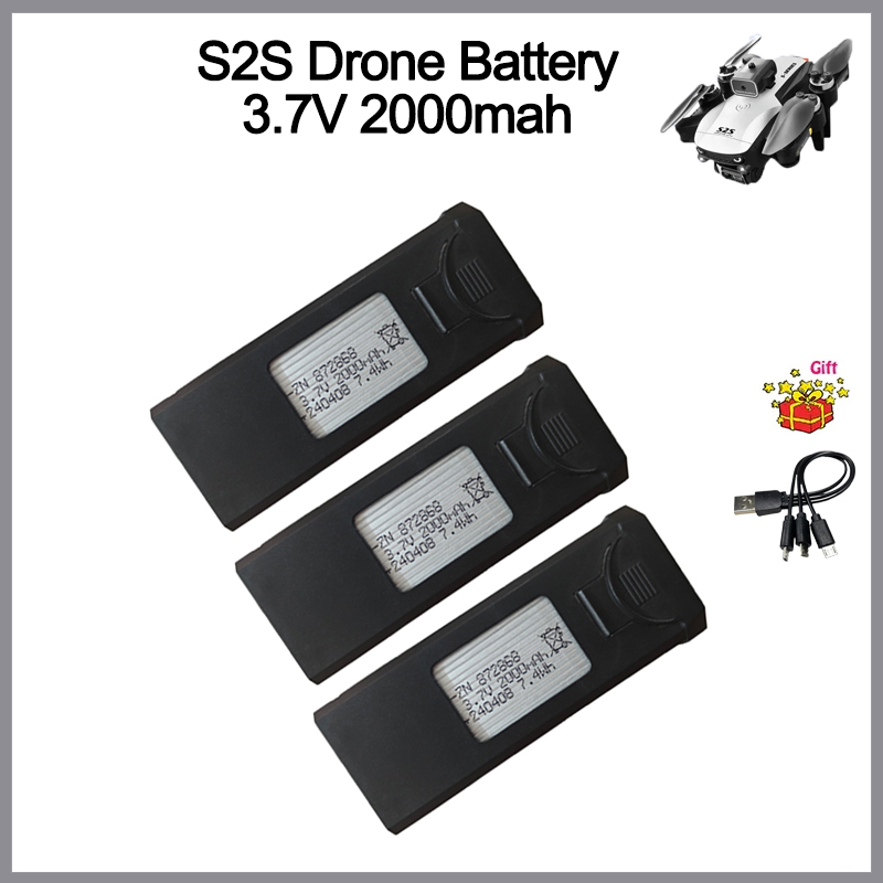 Eachine Drone E58 - Batterie de Drone S2S 3.7V 2000mAh